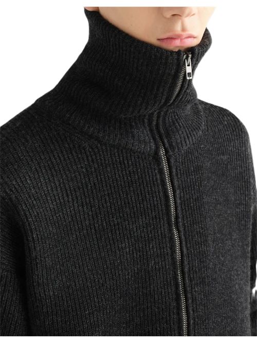 Zipped cardigan in virgin wool Lemaire | PO0051LK1068BK300 ASH MELANGE